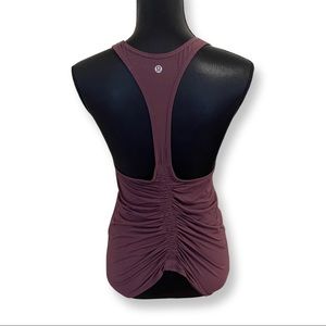 Lululemon Deep Stretch Racerback Tank Top Arctic Plum Purple Size 6